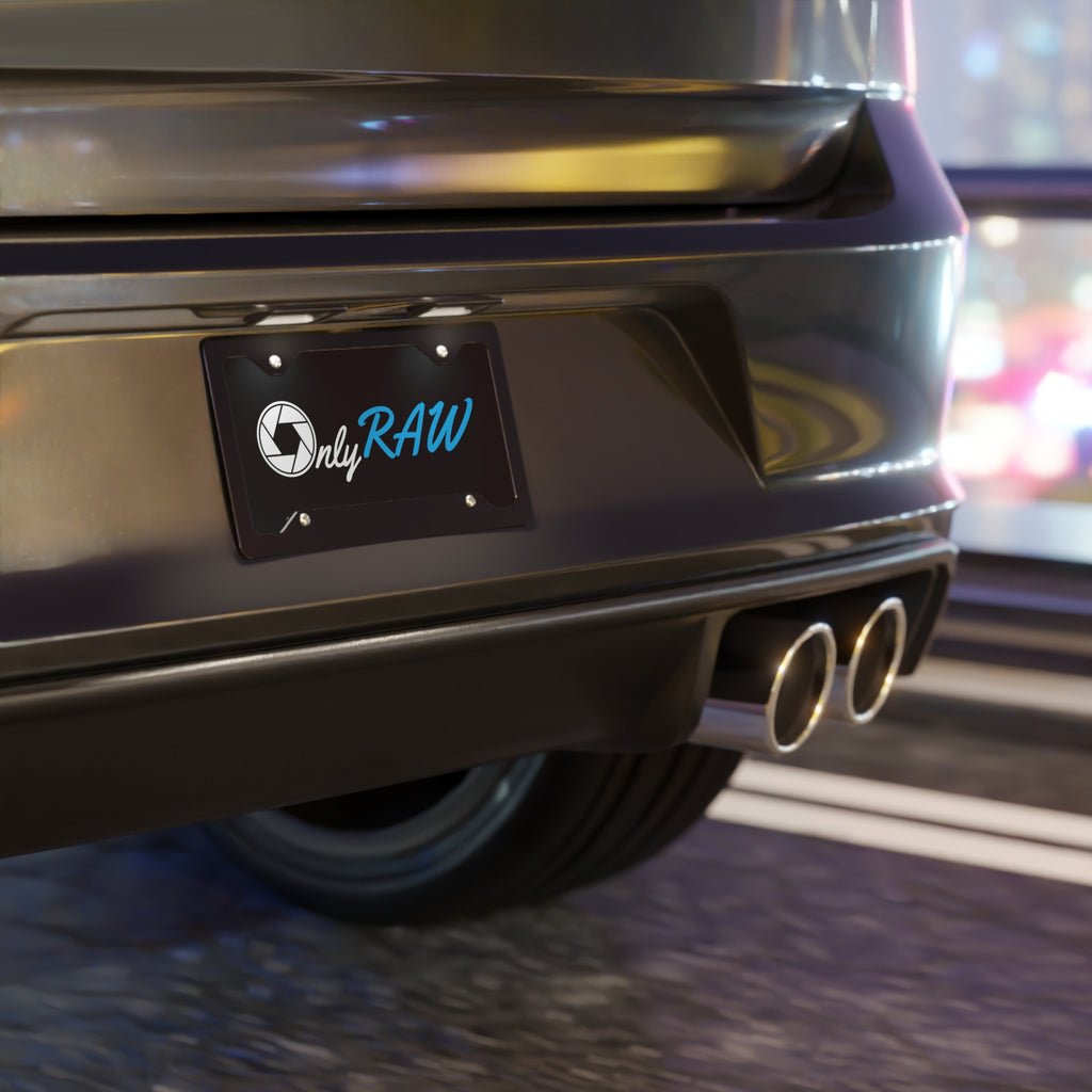 "Only Raw" License Plate